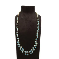 Collier en or gris & talosel