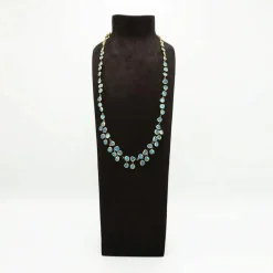 Collier en or gris & talosel