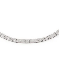 Collier en or gris et diamant
