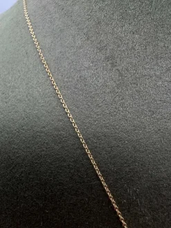 Collier en or jaune 18 carats avec citrine mandarine et diamant