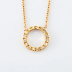 Collier en Or jaune & diamants