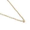 Collier en or jaune avec point lumineux