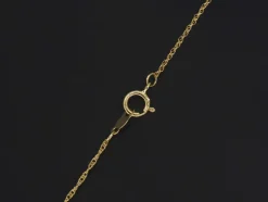 Collier en or jaune avec diamant