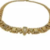 Collier en or jaune certifié HRD avec 5,00 carats de diamants naturel