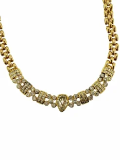 Collier en or jaune certifié HRD avec 5,00 carats de diamants naturel