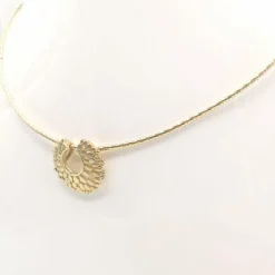 Collier en or jaune diamants