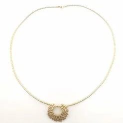 Collier en or jaune diamants