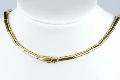 Collier en or jaune diamants