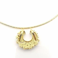 Collier en or jaune diamants