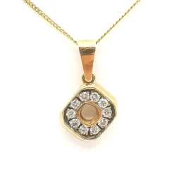 Collier en or jaune et diamants