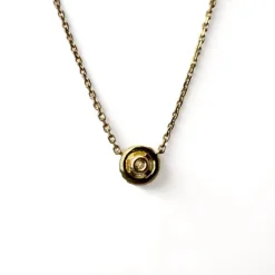 Collier en or jaune et diamants taille brillant