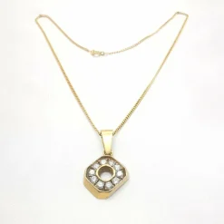 Collier en or jaune et diamants