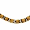 Collier en or jaune et or gris, diamants