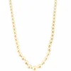 Collier en or jaune et perles blanches