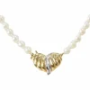 Collier en or jaune et perles de culture