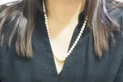 Collier en or jaune et perles de culture