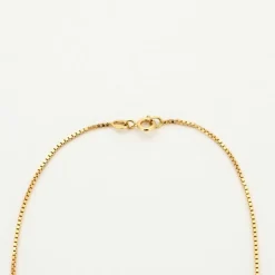 Collier en or jaune et pendentif diamant
