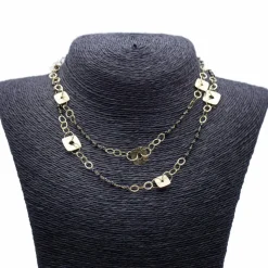 Collier en or jaune et spinelles
