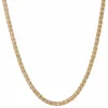 Collier en or jaune maille entrelacée