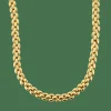Collier en or jaune maille grain de riz