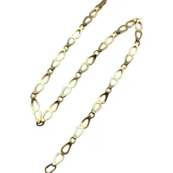 Collier en or jaune maille fantaisie.