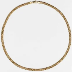 Collier en or jaune maille entrelacée