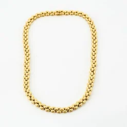Collier en or jaune maille grain de riz