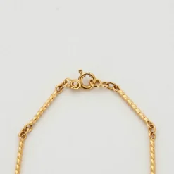 Collier en or jaune maille tressée