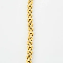 Collier en or jaune maille grain de riz