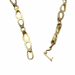 Collier en or jaune maille fantaisie.