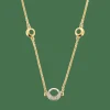Collier en or jaune, or blanc et diamants