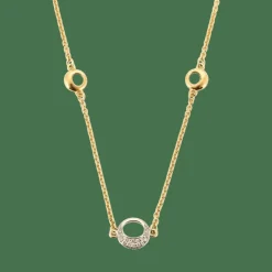 Collier en or jaune, or blanc et diamants
