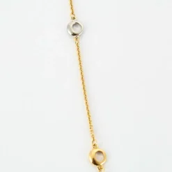 Collier en or jaune, or blanc et diamants
