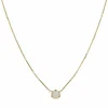 Collier en or maille bâtonnets et son opale