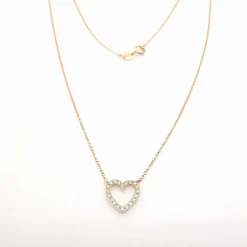 Collier en or rose & diamants