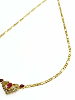 Collier En or, rubis et diamants
