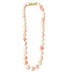 Collier en Perles de Corail Peau d'Ange