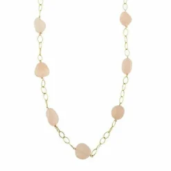 Collier en quartz rose
