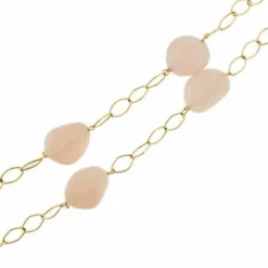 Collier en quartz rose