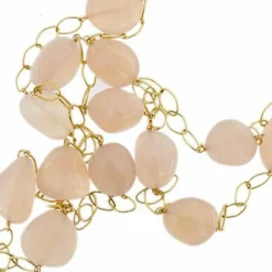 Collier en quartz rose