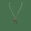 Collier et pendentif HAI or blanc