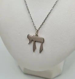 Collier et pendentif HAI or blanc