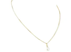 Collier et pendentif perle en or jaune
