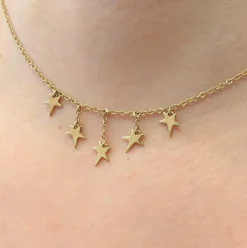 Collier Etoile en or jaune