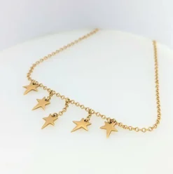 Collier Etoile en or jaune