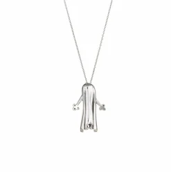 Collier fantôme en or blanc et diamants