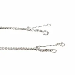 Collier Feuille Or blanc Diamant