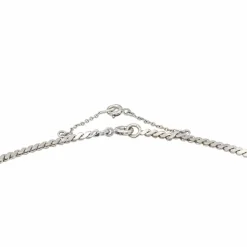 Collier Feuille Or blanc Diamant