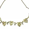 Collier filigrane ancien perles fines diamants