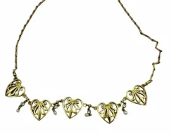 Collier filigrane ancien perles fines diamants